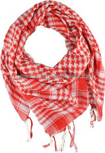 Pañuelo Keffiyeh de Algodón, Pañuelo Shemagh Unisex Hecho a Mano, Tamaño 52x52 o Color y Tamaño Personalizables Disponibles - Product Image 3