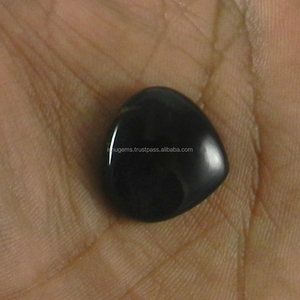 3.78 Gms ธรรมชาติสีดำเจ็ทหิน Cabochon รูปหัวใจ19*20มิลลิเมตรพลอยสำหรับเครื่องประดับ IG0506 - Product Image 3