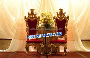 Canapé deux places moderne noir pour mariage Sankheda Meubles en bois de teck - Product Image 3