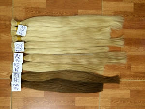 # 8 # 18 # 20 # 22 # ผมต่อแบบเวฟ รุ่น 24 หมายเลข 001  วิกผมแท้ เรมี่  น้ำหนัก 100 กรัม - Product Image 1