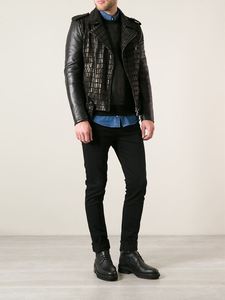 Valerian Romano แจ็กเก็ตหนังจระเข้, VR0545เสื้อผ้าพรีเมียมมีสไตล์ - Product Image 2