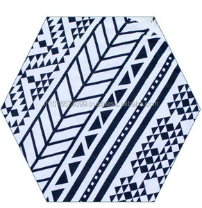 Pentagone de plage hexagonal à glands, serviette de plage, fabriquée en turquie Serviette turque de qualité - Product Image 1