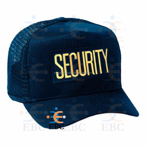 Casquette de baseball réglable en coton/nylon/polyester imperméable brodée en 3D pour agent de sécurité avec logo personnalisé - Product Image 4