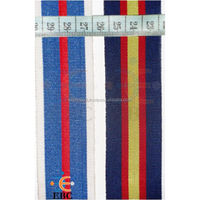 Ruban en organza de soie 100 % viscose double face OEM, drapé pour médailles de récompense, écologique, durable, couleurs personnalisées, jacquard de haute qualité