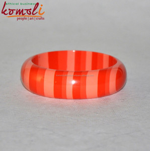 สร้อยข้อมือกำไลข้อมือทำจากเรซินสำหรับทั้งชายและหญิงสีส้มสไตล์วินเทจทำจากทองเหลืองพร้อมด้วยเพชรจำนวนที่ใช้ในศาสนา - Product Image 2