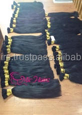 ผมมนุษย์บริสุทธิ์แบบ100% ผมต่อเป็นจำนวนมากผมตรงจากเวียดนามเครื่องจักรแบบคู่ไม่ใช้สารเคมีเปลี่ยนสีได้ง่ายทุกสี - Product Image 3