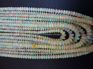 Perles d'opale de feu d'Éthiopie naturelle, fil de perles, pierre de feu extrême, Coszcalt Exports, certifié par un tiers - Product Image 4