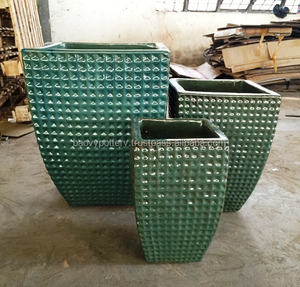 Veweet — poterie de nouvelle tendance, grande taille de vases d'extérieur en céramique glacée - Product Image 1