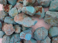 Coszcalt Exports - Turquoise brute d'Arizona bleue naturelle pour la fabrication de bijoux, certifiée par un tiers, origine américaine, vente en gros de pierres brutes - Modèle