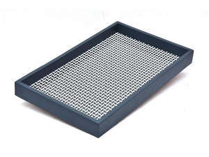 Haute qualité résine bois impression numérique plateau de service pouf plateaux pour plateau de Table avec poignées pour salon cuisine maison - Product Image 2