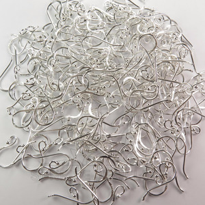 อุปกรณ์ทำเครื่องประดับซันไรซ์ จิวเวลรี่ ตัวเรือนเงินแท้ 925 ปราศจากนิกเกิล/ตะกั่ว ตะขอเกี่ยวหูแบบลูกบอลขนาด 20 มม. ขัดเงา/ทำสีออกซิไดซ์ - Product Image 2