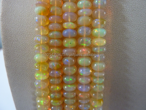 Top qualité haute qualité génial Welo opale éthiopienne lisse poli Rondell perles magnifique feu énorme taille Coszcalt exporte troisième - Product Image 3