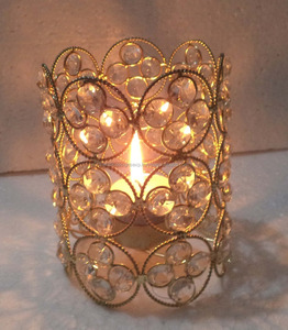 Handmade Modern Metal Crystal Tea Light <b>Holder</b> Unique Christmas Decorative <b>Tealight</b> Candle <b>Holder</b> Customized Logo Other Candle - Product Image 1