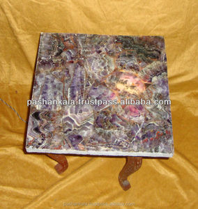 Mesa de amatista púrpura, mesa de café - Product Image 1