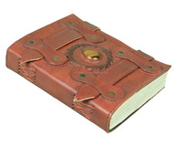 Journal en cuir véritable antique fait à la main à deux sangles en pierre unique avec des pages blanches vierges faites à la main carnet de notes et carnet de croquis personnalisés