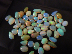 Cabochons d'opales naturelles en vrac, opale éthiopienne, pierre précieuse, coupe irrégulière, livraison gratuite - Product Image 5