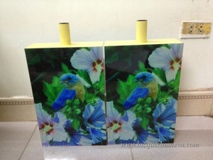 HT6702 Bulk <b>paper</b> lacquer decor vases with <b>hand</b> panting, <b>made</b> in Vietnam, direct supplier - Product Image 1