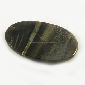 Jaspe natural de madera de cacahuete, cabujón ovalado de 18x29 mm, piedra preciosa suelta para joyería - Product Image 2