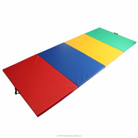 Tapis de sport et de yoga ATYAPI OEM pliable en 4 parties en EVA, épaisseur 3mm-15mm, couleur, taille et logo personnalisables