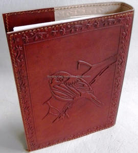 Handmade Vintage Design B5 <b>Leather</b> Journal Embossed Birds Hardcover Thermal Refillable <b>Diary</b> for Writing Note-taking Office Gift - Product Image 3