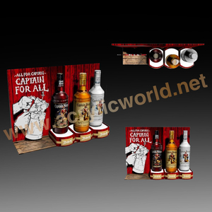 Soporte de exhibición de botellas de agua de acrílico personalizado, soporte de exhibición de mostrador para mostrador de exhibición de vino de productos de bebidas - Product Image 3