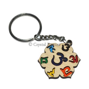 Porte-clés coloré des sept chakras - Product Image 1