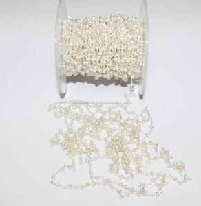 ธรรมชาติน้ำจืดพลอยไข่มุกลูกปัดโซ่ - Product Image 1