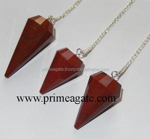Derniers pendules de radiesthésie en jaspe rouge à vendre - Product Image 1