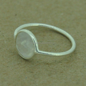 Rainbow <b>Moonstone</b> Gemstone <b>Ring</b> 925 Sterling Silver <b>Ring</b> With Silver Plated Bezel Setting Fashionable <b>Ring</b> For Wedding Gift. - Product Image 2