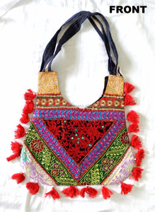 Gujarati Banjara กระเป๋าสะพายทำมือสไตล์วินเทจพร้อมกระเป๋าถือสตรีเย็บปะติดปะต่อกันกระเป๋าถือขายส่ง - Product Image 6