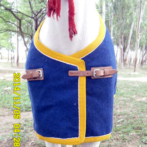 Tapis en laine de cheval avec cuir à l'avant, tapis en laine de cheval fabricant fournisseurs exportateurs de Kanpur - Product Image 3