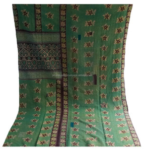 Wholesale Reversible Kantha Quilt <b>Indian</b> Twin Size Cotton Printed <b>Throw</b> - Product Image 3