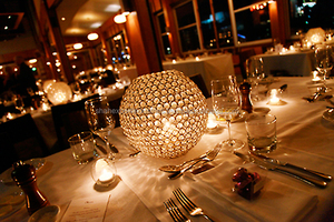 Gorgeous Glamorous Luxury Metal & Crystal Ball T-light Holder Mesa DE BODA Centros de mesa decorativos completos con precio increíble - Product Image 4