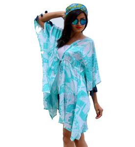 NUEVA LLEGADA KAFTAN CORTO AZUL CIELO - Product Image 1