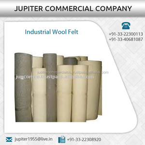 Distribuidor de confianza vende resistencia óptima 100% hilo de lana tejido liso teñido fieltro de lana prensada - Product Image 1