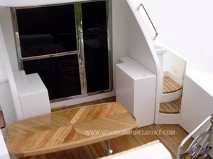 Riviera โมเดลเรือไม้สปีดโบ๊ทแบบ4700สไตล์การเดินเรือเทคนิคการทาสีสำหรับจัดแสดงหรือสะสม - Product Image 3