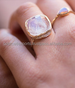 แหวนเงินแท้ 925 ประดับมูนสโตนสีรุ้ง สำหรับงานแต่งงาน งานเลี้ยง และวันครบรอบ - เครื่องประดับสไตล์โบฮีเมียน ขายส่ง - Product Image 6