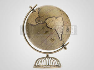 Cage en laiton décorative, ballons du monde en plastique rotatif Pvc - Product Image 3