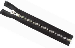 #5 OZL GMA Auto Lock Smooth Open-End Silver Teeth 100mm Nylon/Plastic/Metal Zipper for Home & Garment Use - Product Image 4