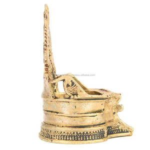 Lámpara de aceite de latón dorado hecha a mano, artículo de decoración del templo del hogar, BOL-145 - Product Image 4