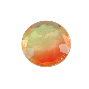 Gema de Alta Calidad de 14 mm, Color Amarillo Biocolores, Corte Redondo Doble, 8.3 Quilates, Facetada, Creada en Laboratorio, Corte Ovalado Suelto, Variedad Rosa, Rojo, Verde - Product Image 2