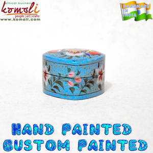 Écologique turquoise en forme de coeur en gros souvenir boîte à bijoux Inde - Product Image 2