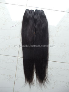 ผมต่อแบบตรงผมชาวอินเดียไม่ผ่านกระบวนการผมมนุษย์แบบเรมี่ - Product Image 4