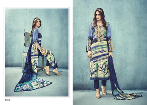 Costume de créateur Salwar kameez Dupatta pour femmes, vêtements indiens et péruviens pour femmes, broderie de pierre, dernier costume salwar kameez - Product Image 4