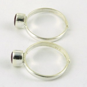 Fabulous Oval Red Onyx Gemstone 925 Sterling Silver Toe <b>Rings</b> Fashion Silver Jewelry <b>Indian</b> Silver Jewelry - Product Image 4