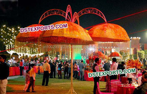 Parapluie doré pour centre de Table, stand de mariage, décoration, ombrelle, pièces centrales, dernière collection 2020 - Product Image 2