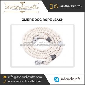 Premium Quality White Colour Nautical Cotton <b>Dog</b> Rope <b>Leash</b> - Product Image 1