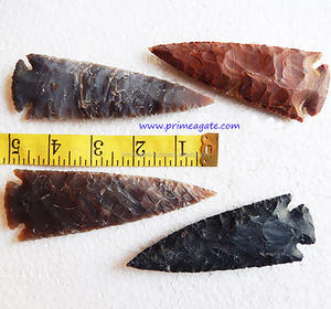 Proveedor Mayorista de Puntas de Flecha Indias: Puntas de Flecha de 5 Pulgadas en Venta |   Exportaciones de Ágata Prime |   India - Product Image 1
