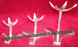 อลูมิเนียมโลหะยืนแสดงสำหรับชาม,ลูก,คริสตัล,แร่ธาตุตัวอย่าง Apophyllite ยืน - Product Image 2