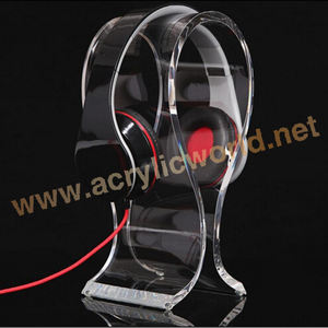 wholesale <b>acrylic</b> headphone <b>display</b> <b>stand</b>, customized headphone <b>display</b> phone accessories <b>display</b> shelf - Product Image 2